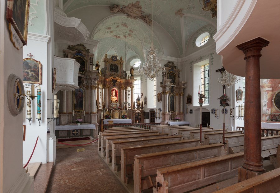 Ettenberg Wallfahrtskirche Mariä Heimsuchung Kircheninnenraum