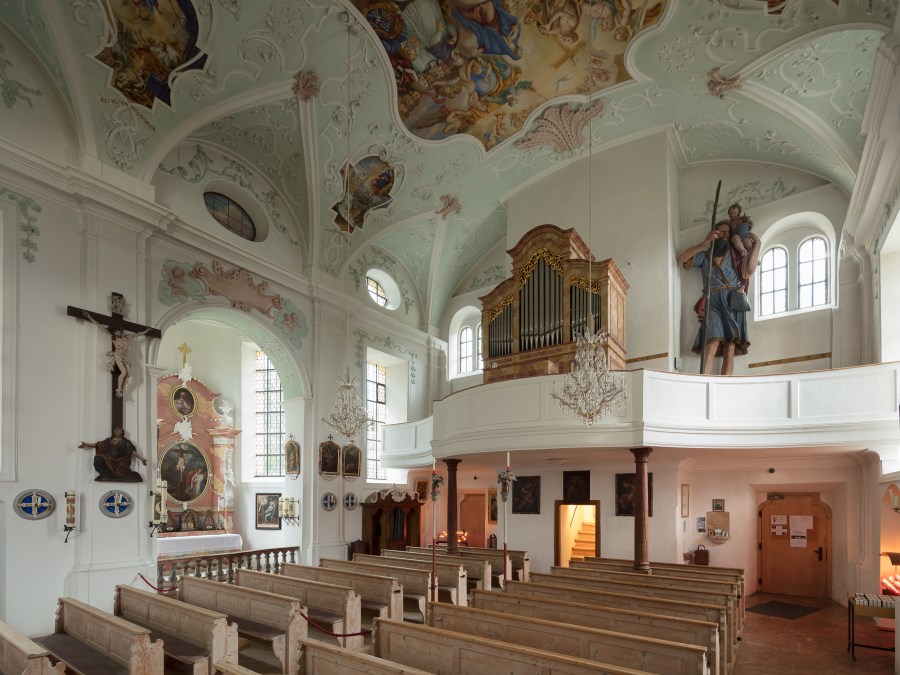 Ettenberg Wallfahrtskirche Mariä Heimsuchung Kircheninnenraum