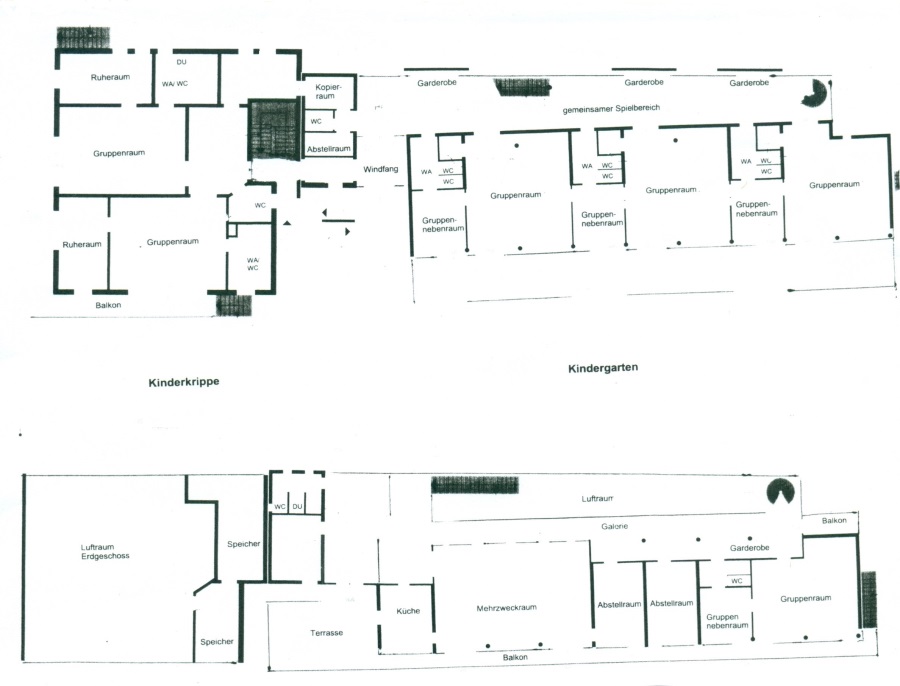 Plan vom Kindergarten