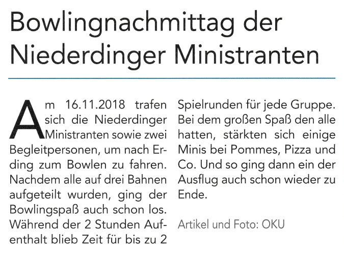 2018-12-07_Pressebericht_Bowlingnachmittag_Ministranten_Niederding_Oberdinger_Kurier_02