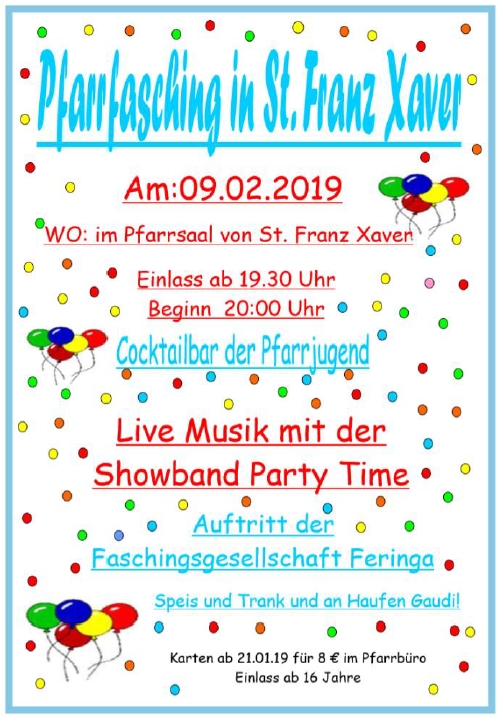 Pfarrfasching