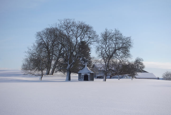 Kapelle Nunbichl Trostberg Winter