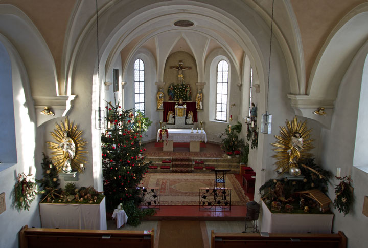 Altarraum Lindach Weihnachten