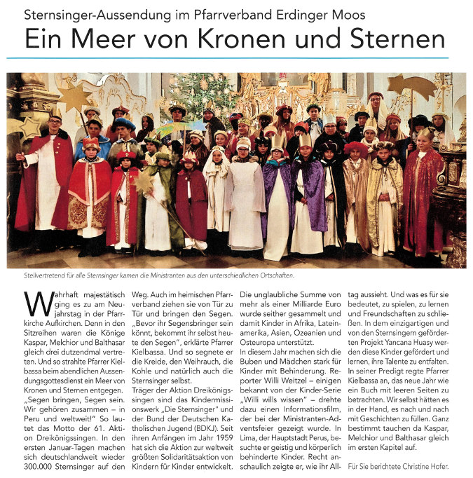 2019-01-11_Pressebericht_Aussendung_Sternsinger_PV_Oberdinger_Kurier_03