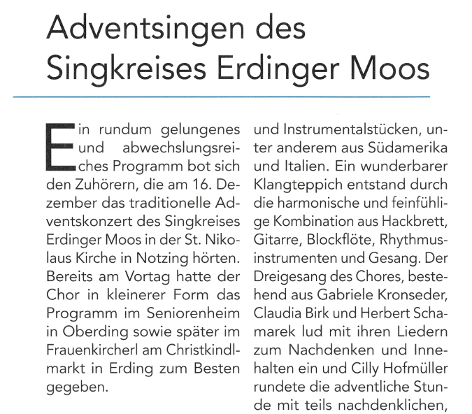 2019-01-11_Pressebericht_Adventsingen_Singkreis_ED_Moos_Notzing_Oberdinger_Kurier_04