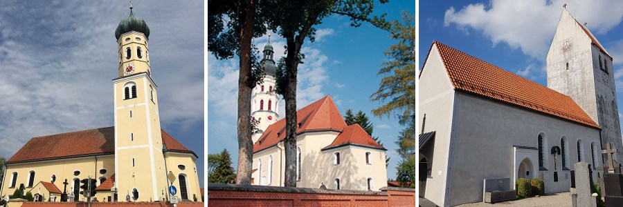 Die Pfarrkirchen St. Andreas, St. Michael und St. Margaret