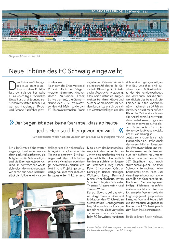 2019-04-05_Pressebericht_Segnung_Tribuehne_FC_Schwaig_Oberdinger_Kurier_03