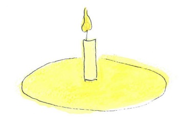 Illustration einer Kerze