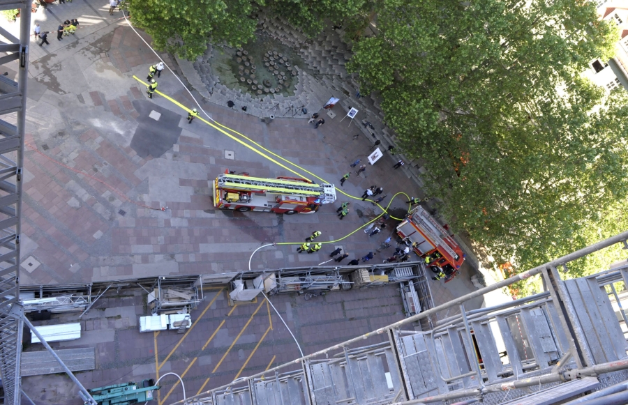 Feuerwehrübung Liebfrauendom