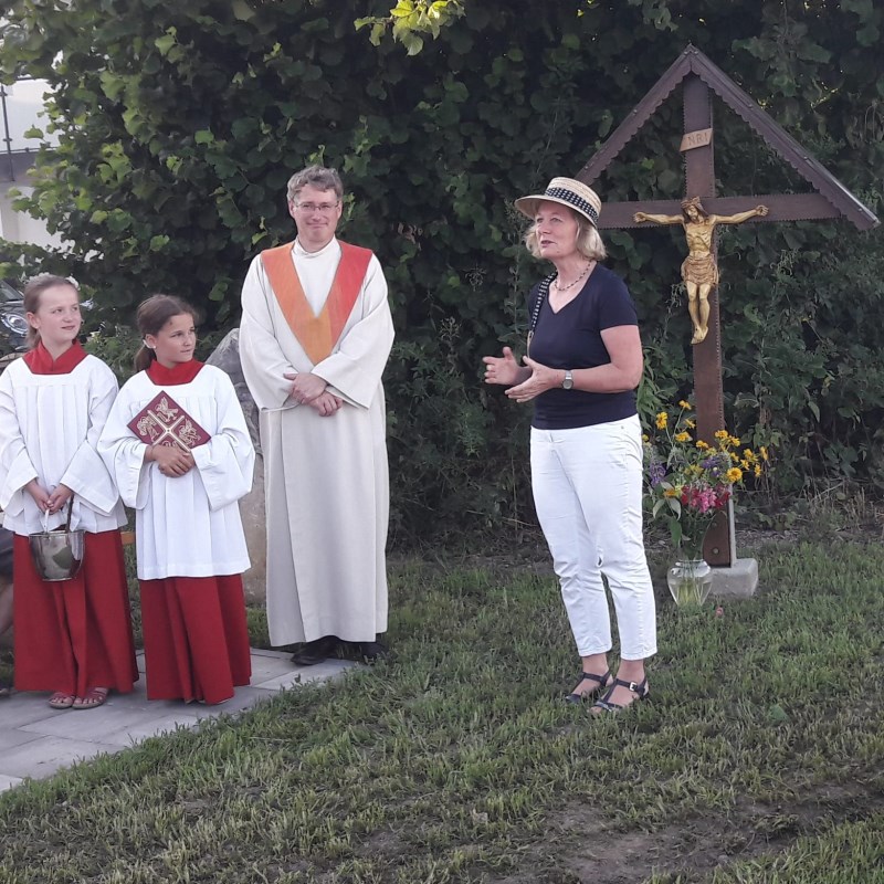 Einweihung Wegkreuz am Fürstenweg