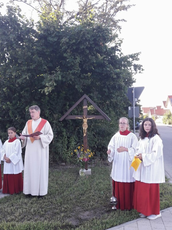 Einweihung Wegkreuz am Fürstenweg