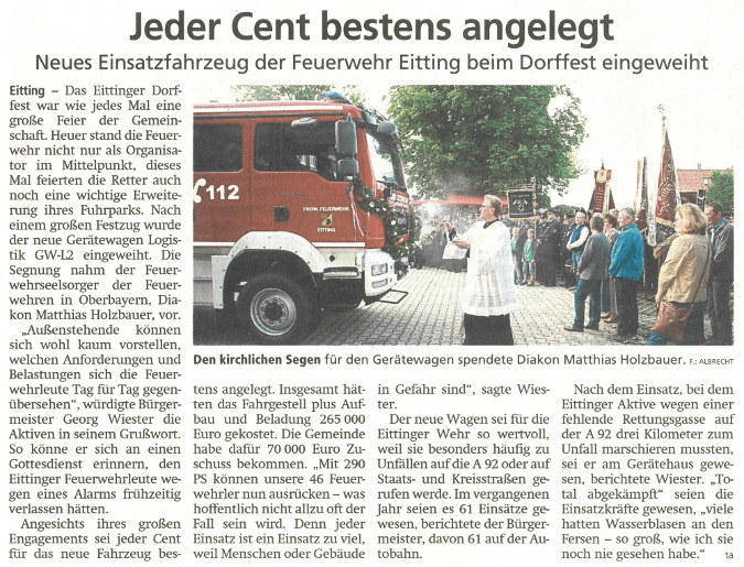 2019-08-06_Pressebericht_Fahrzeugsegnung_Feuerwehr_Eitting_Erdinger_Anzeiger_03