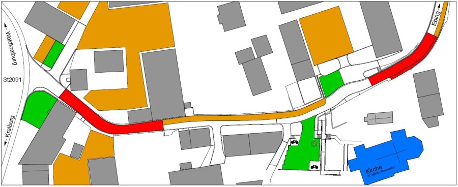 Parkplatz Lageplan Pürten