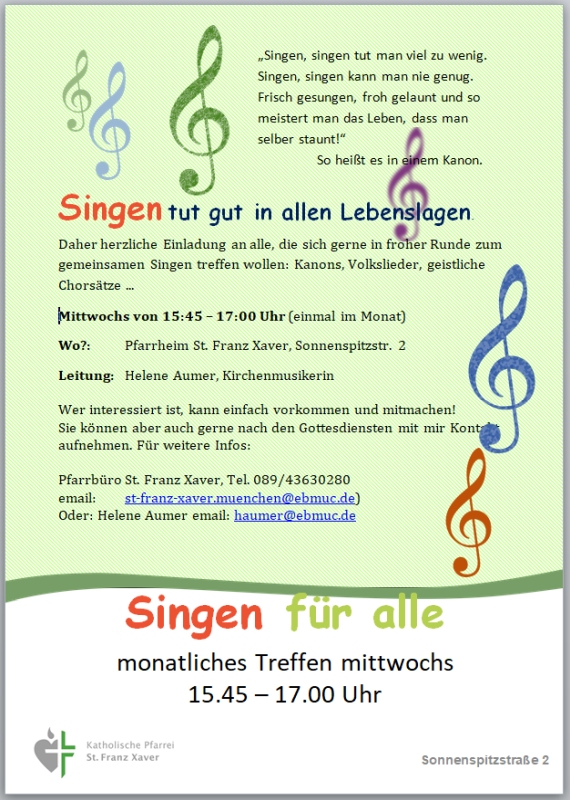 Singen für alle