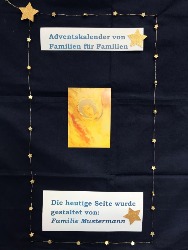 Adventskalender für Familien von Familien