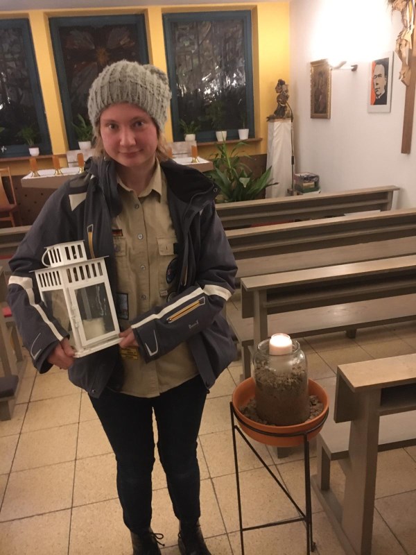 Ankunft Friedenslicht in der Stadtkirche / St. Pius X.
