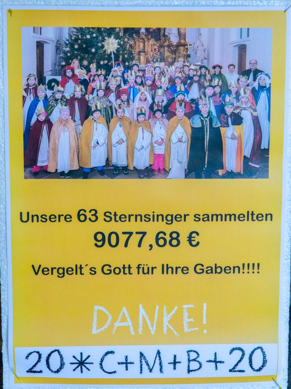 Aussendung und Rückholung der Sternsinger