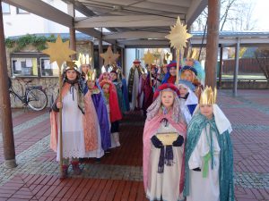 Sternsinger mit Sternen