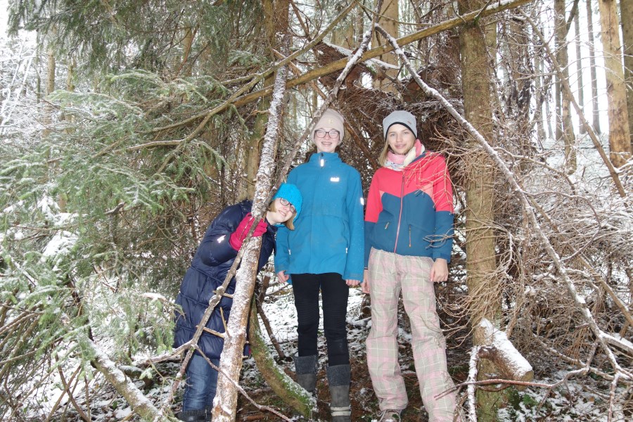 Mädels im Schnee