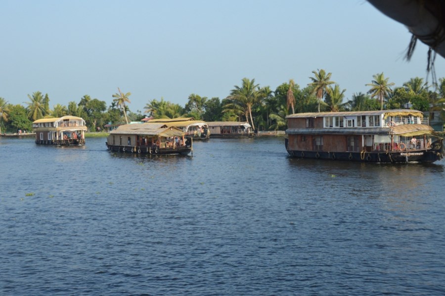 Hausboote auf den Back Waters