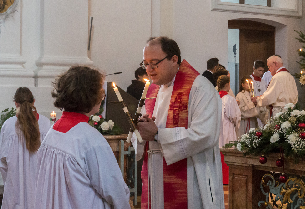 Festgottesdienst zu Maria Lichtmess mit Kerzenweihe und Blasiussegen und Verabschiedung von Diakon Simon Frank