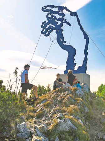 Skulptur auf dem Rauschberg