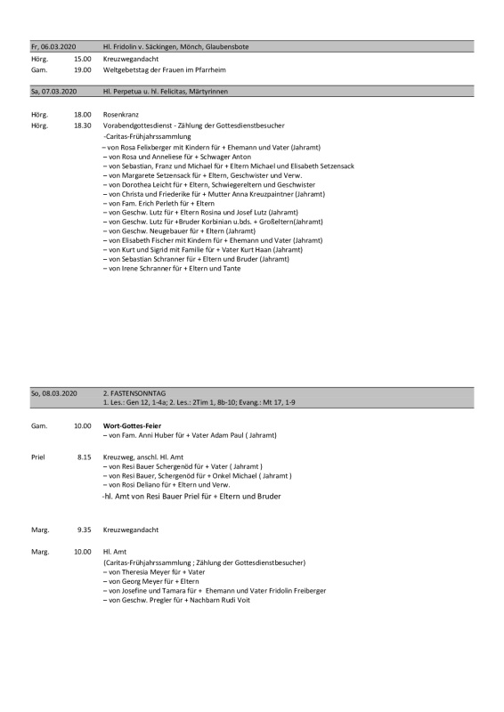 Pfarrbrief 26.02.2020 bis 08.02.2020 Seite 2