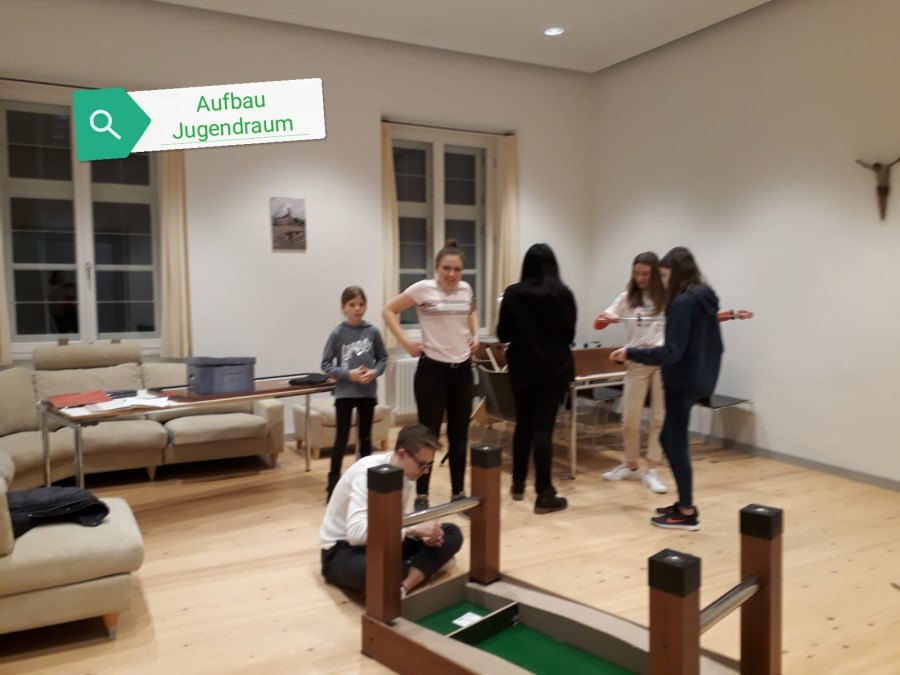 Aufbau Jugendraum