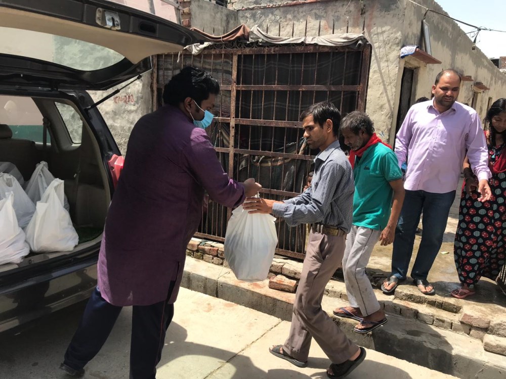 6. Food Distribution to the Blind (Vegetable and kit)
