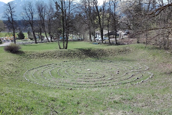 Labyrinth, Weg, Mitte