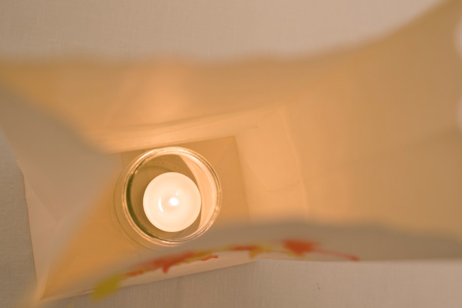 Lichtttüte aus Papier basteln