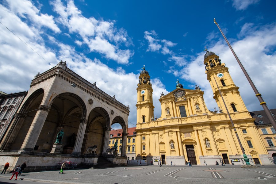 Theatinerkirche und Feldherrnhalle