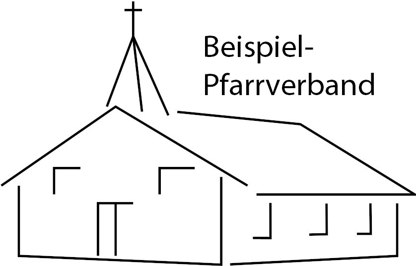 Umrisse einer Kirche