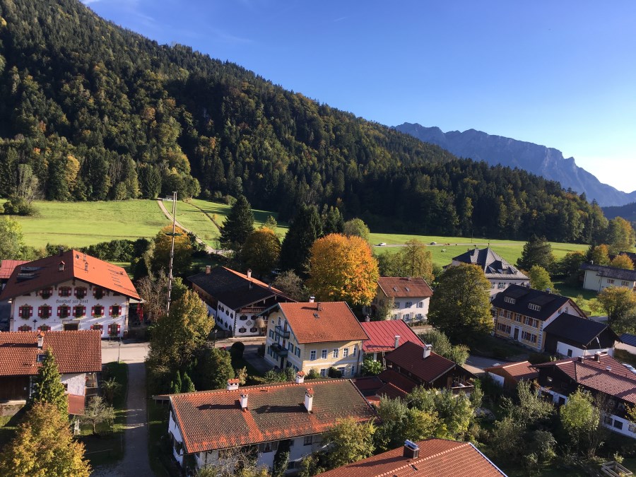 Sachrang Dorf - Blick vom Kirchturm