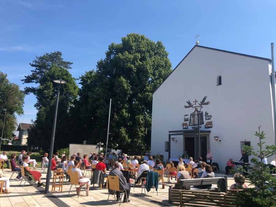 Heufeld Gottesdienst im Freien 19.07.2020