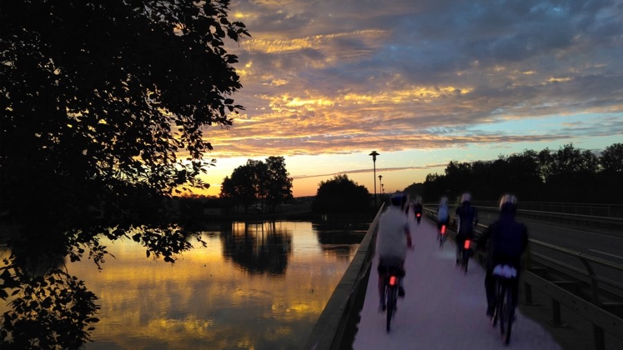 Lengmoser auf Brücke