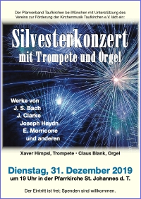 Plakat Silvesterkonzert 2019