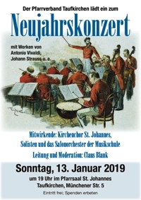 Plakat Neujahrskonzert 2019