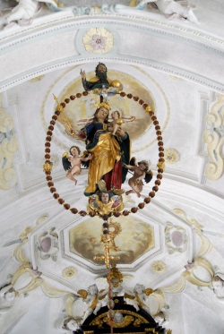 Albertaich, St. Jakobus der Ältere, Rosenkranzmadonna, 1630,