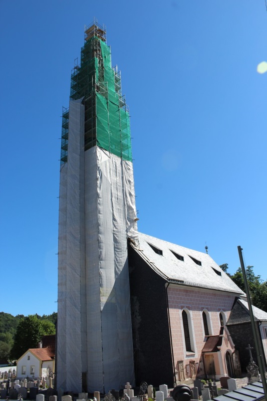 Kirchturm Gerüst