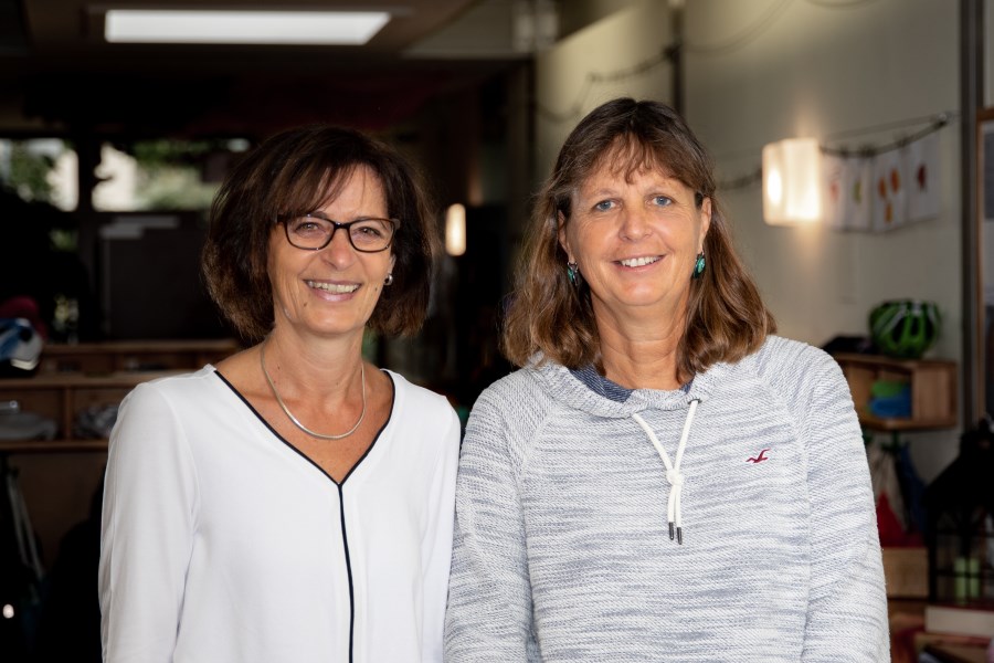 v.l. Frau Ostermeier (stellvertrende Leitung) und Frau Rupprecht (Leitung)