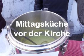 Mittagsküche vor der Kirche Fürstenfeldbruck