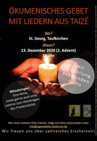 3. Advent - Gebet mit Liedern aus Taizé