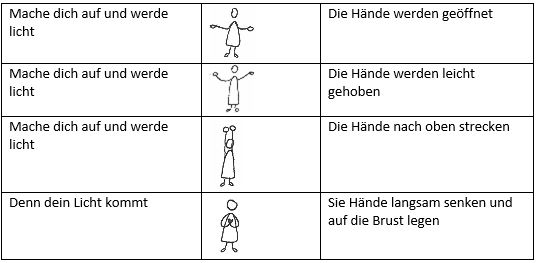 Grafik zum Lichtertanz, für größere Kinder