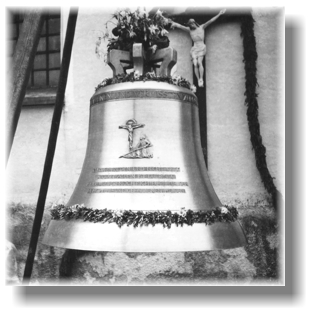 historische Aufnahme der Glocke Hl. Michael Lampferding