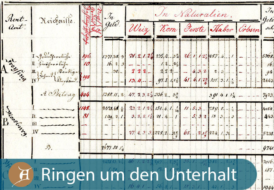 Grafik Ringen um den Unterhalt