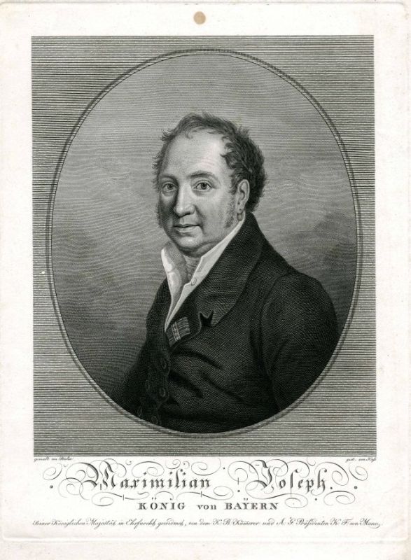 Kupferstich von Karl Ernst Heß nach einem Gemälde von Joseph Stieler (1814)
