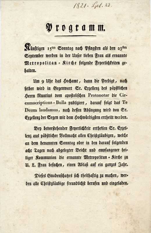 Gedrucktes Programm