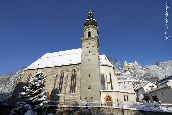 Kirche St. Andreas Trostberg Winter
