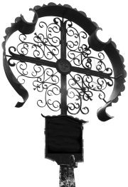 Schmiedeeisen-Grabkreuz S sw
